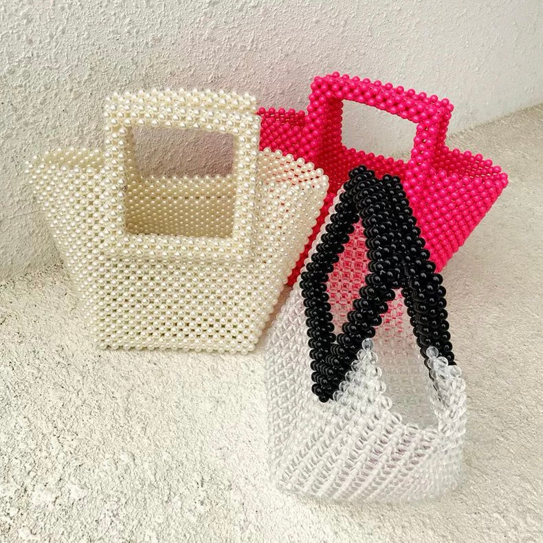 Red Beaded Tote