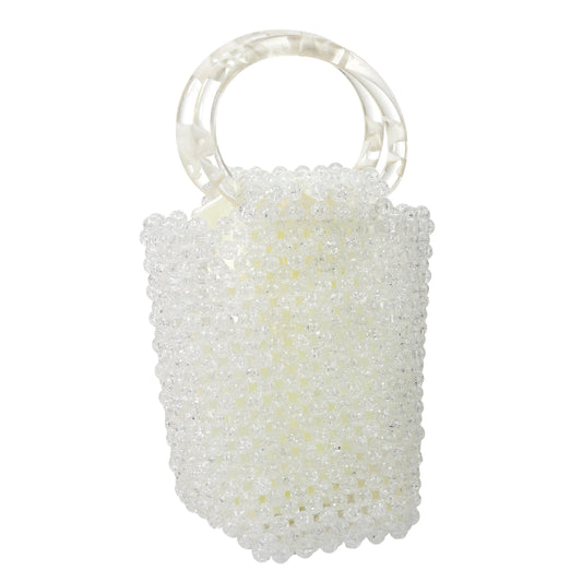 Transparent White Handbag