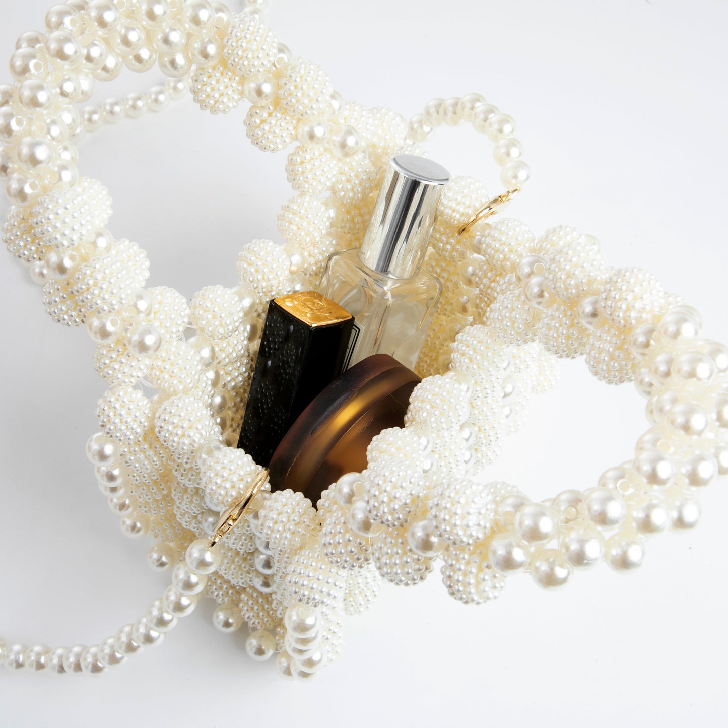 Mini Pearl Top Handle Purse