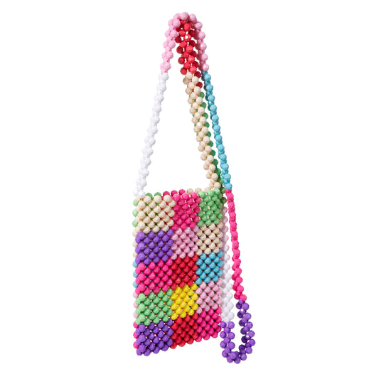 Rainbow Blending Chequered Shoulderbag