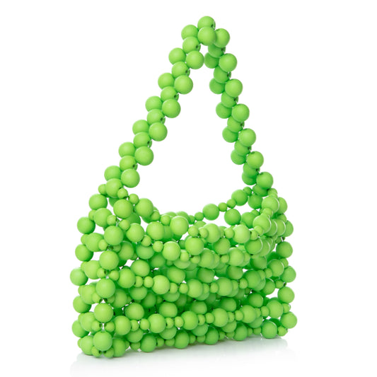 Rubber Green Bead Pouch