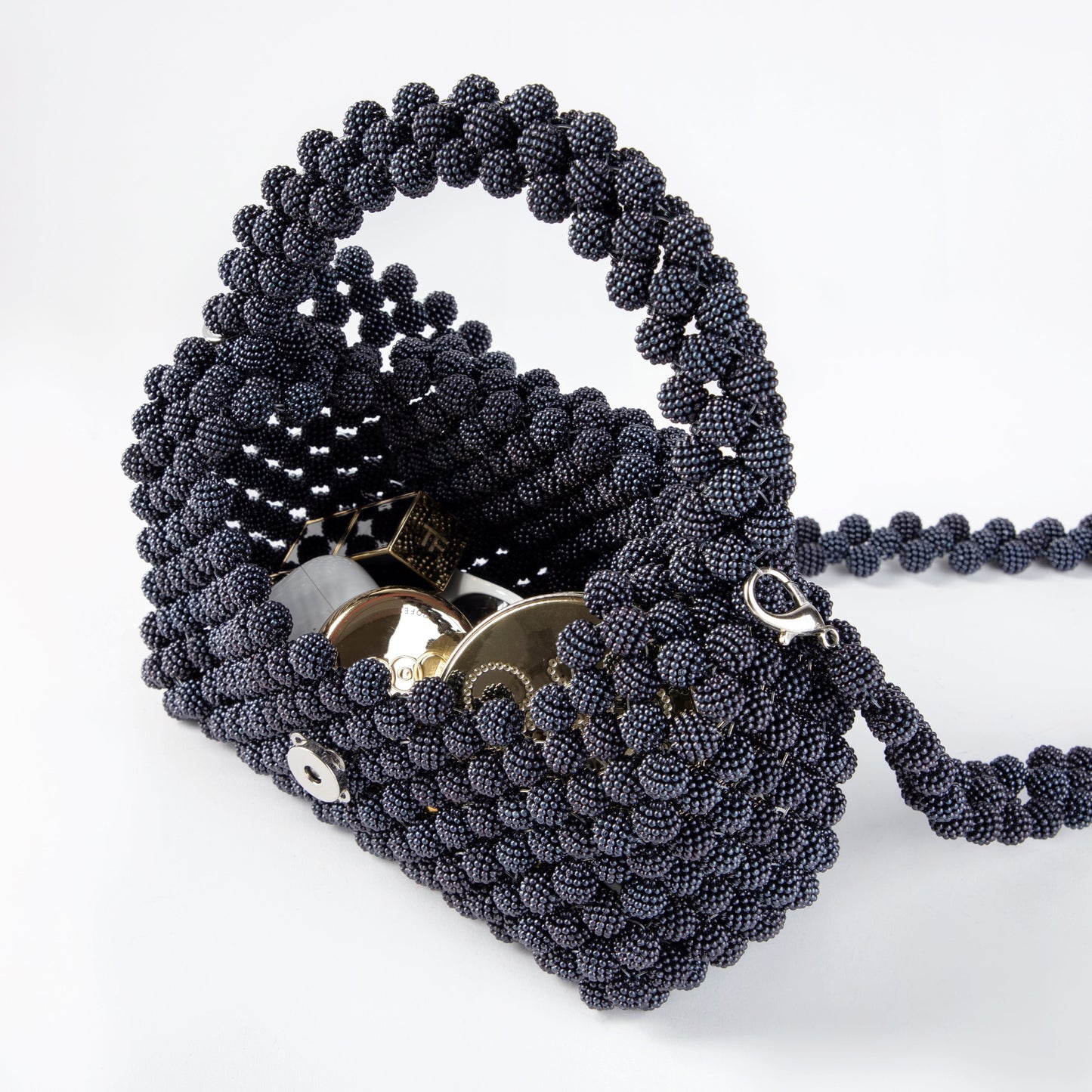 Purple Black Box Clutch