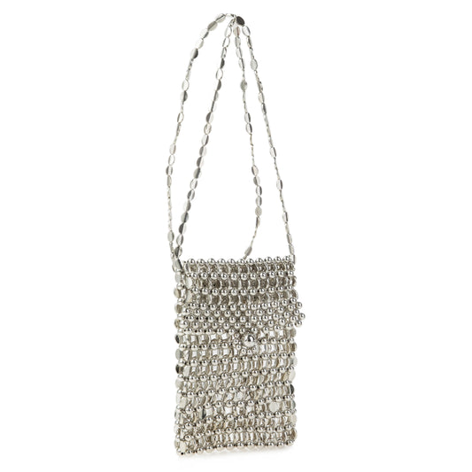 Silver Sequin Phone Bag
