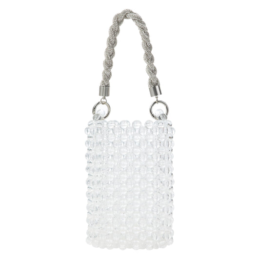 Metal Handle Clear Phone Bag