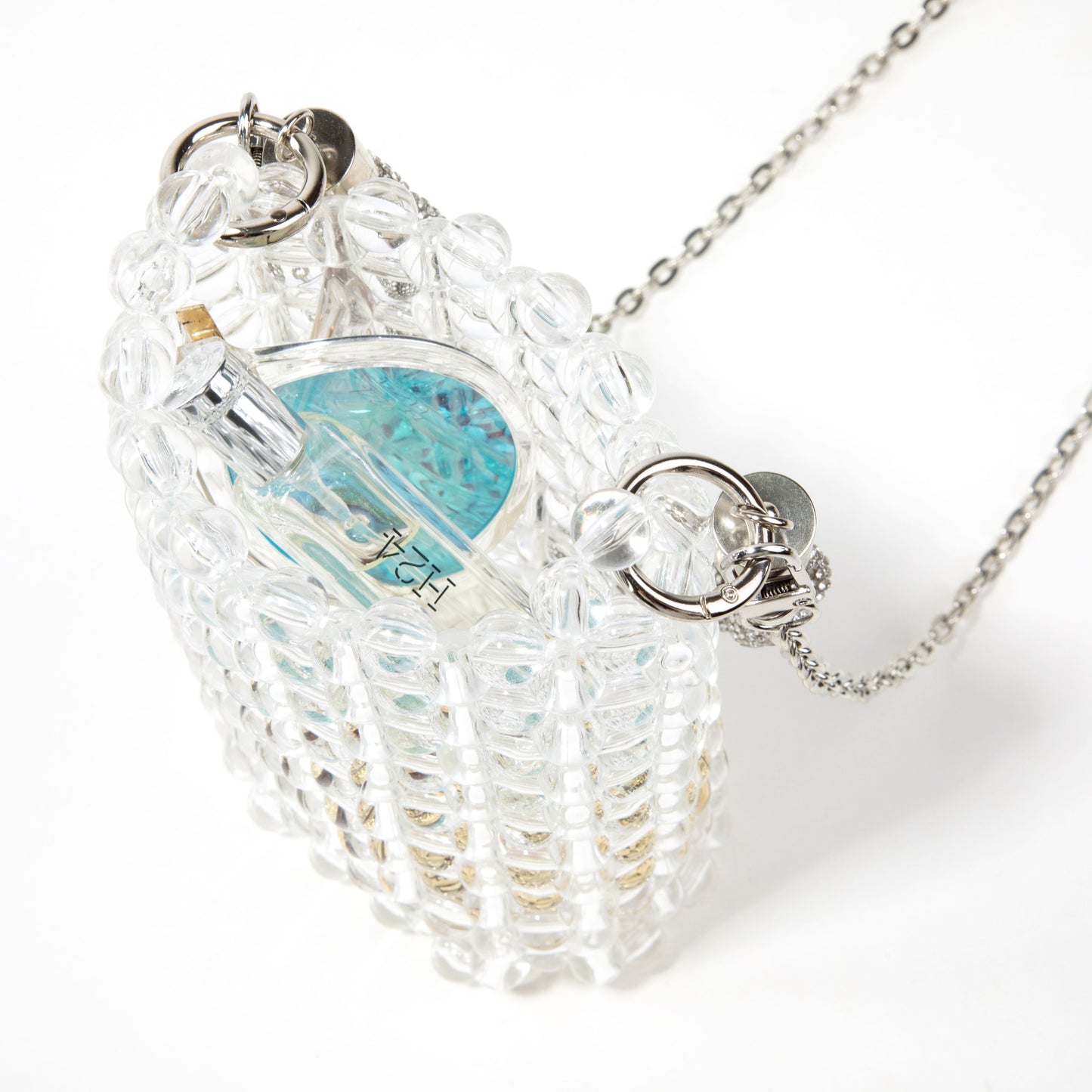 Metal Handle Clear Phone Bag