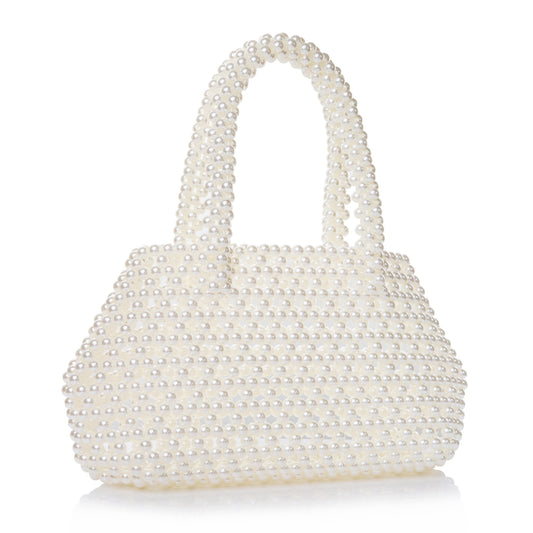 Pearl Pleuche Handle Bag