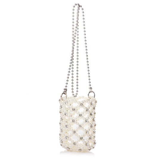 Diamond Pearl Bucket Shoulderbag