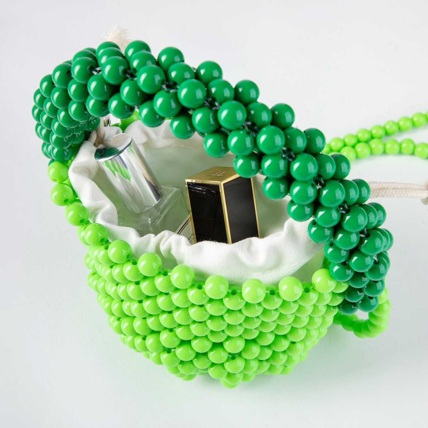 Beaded Green Bucket