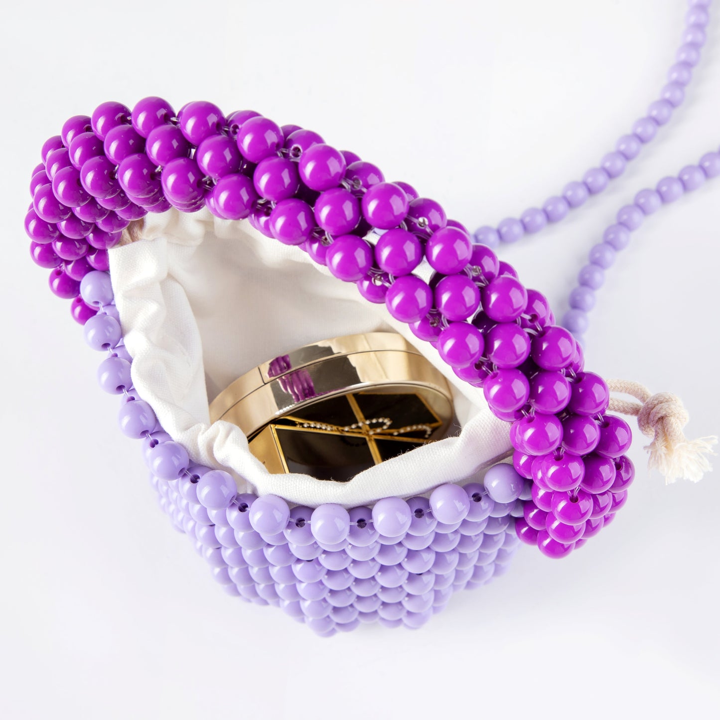 Beaded Purple Bucket