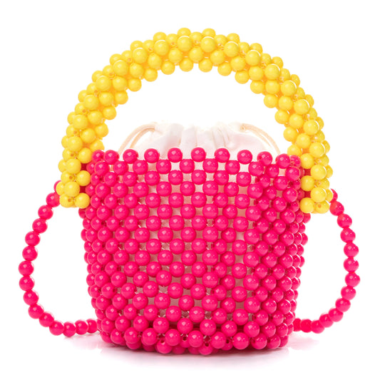 Beaded Red Bucket