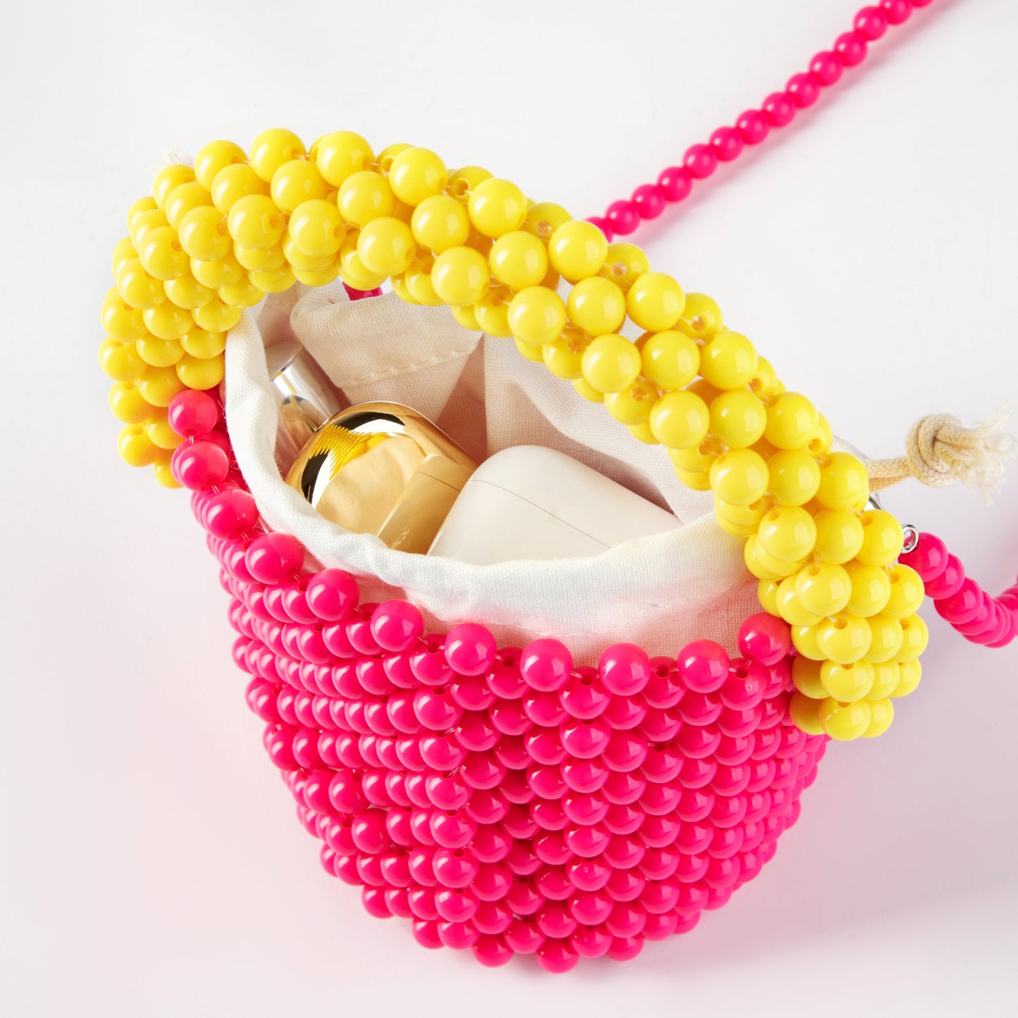 Beaded Red Bucket