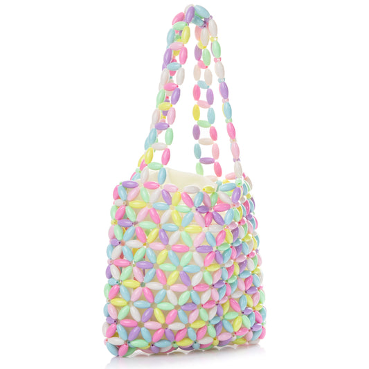 Colorful Plastic Beads Tote