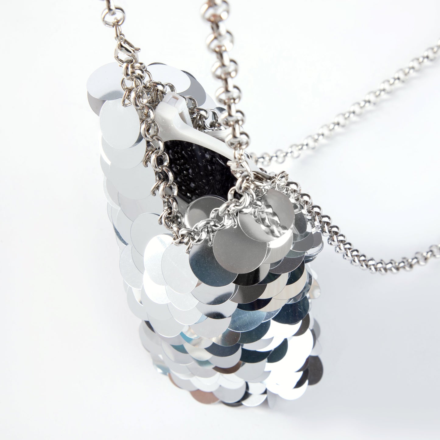 Plastic Sequin Shoulder Bag