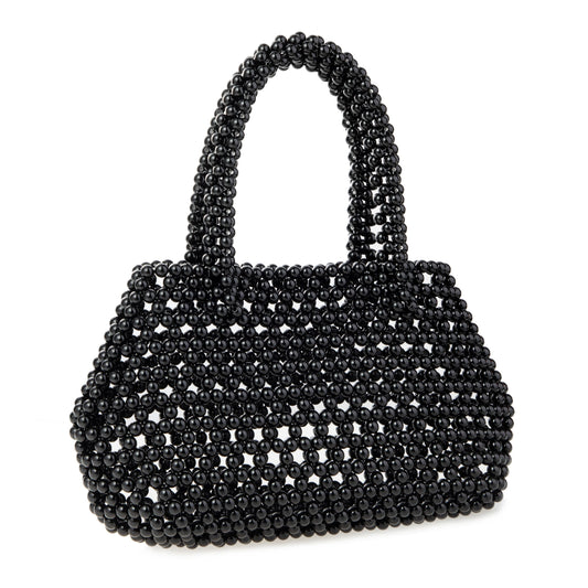 Top-handle Black Clutch