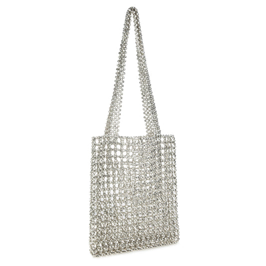 Casual Silver Tote Bag