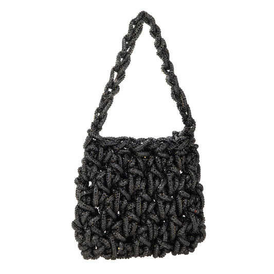 Rhinestone-Embellished Handbag
