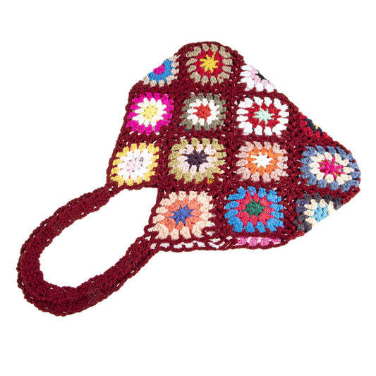 Crochet Flower Handbag
