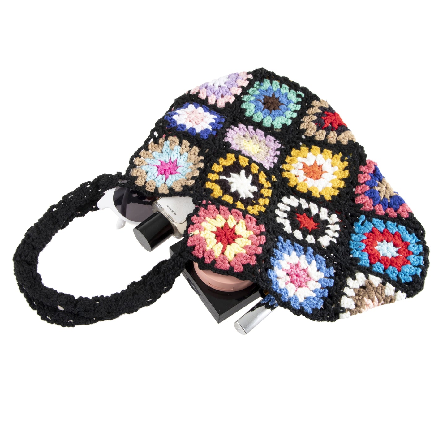 Crochet Flower Handbag