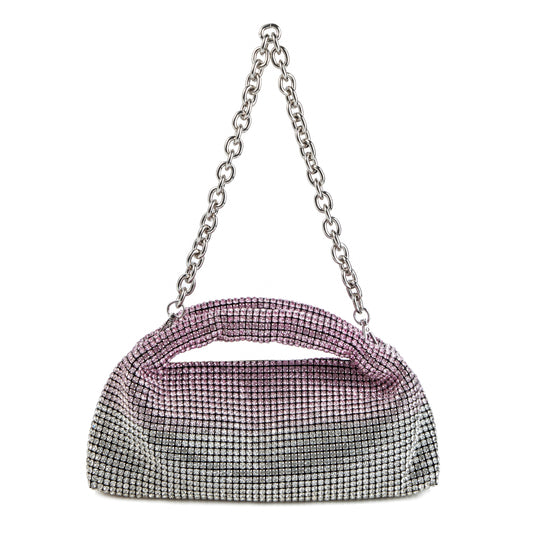 Rhinestone Pink Top Handle Purse