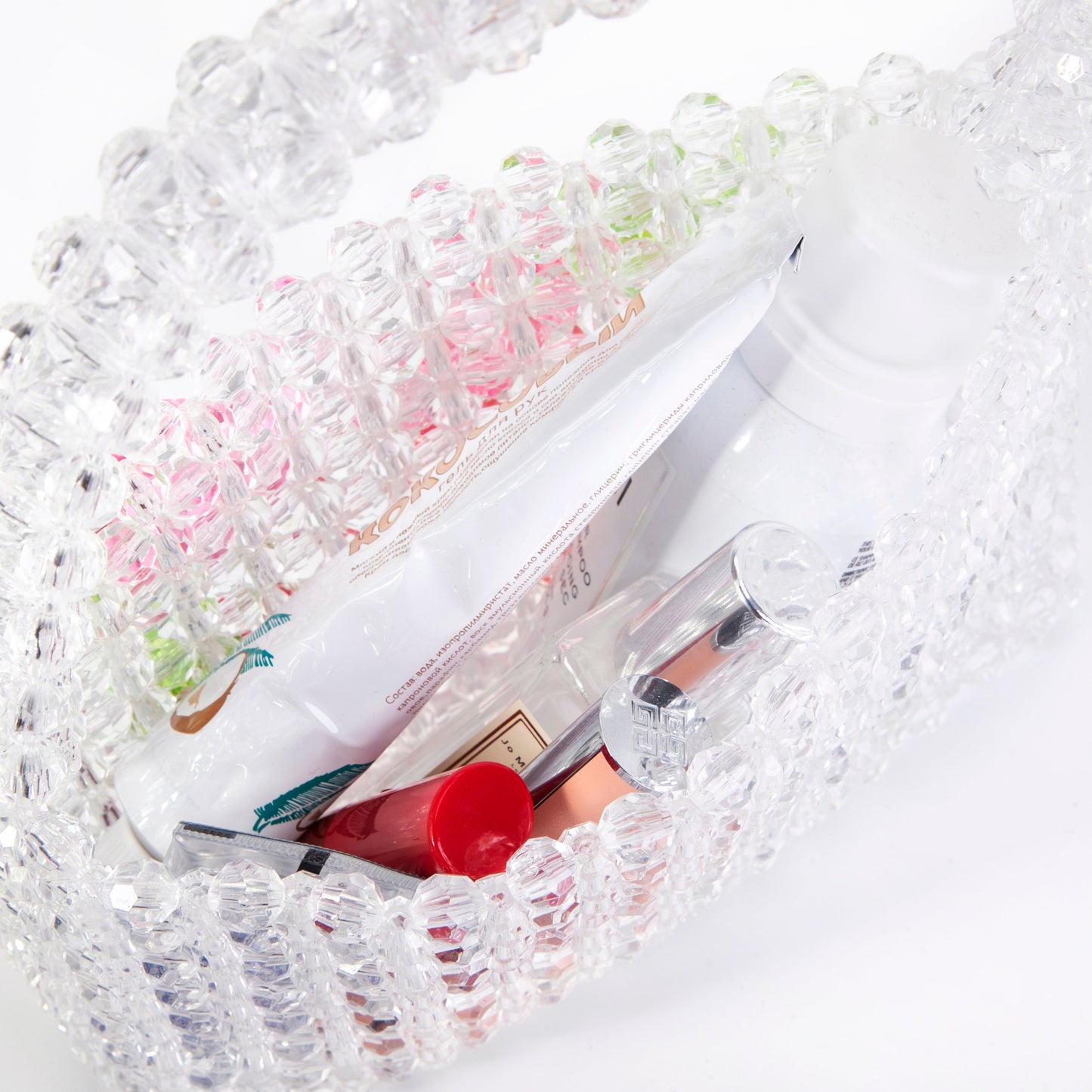 Pepper Transparent Clutch