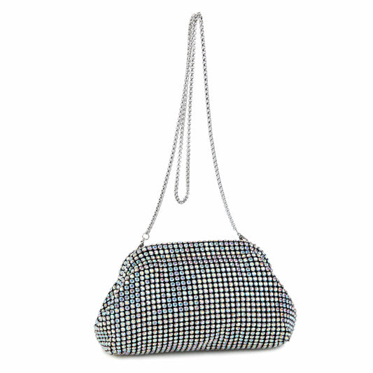 Rhinestone Iridescent Shoulder Bag