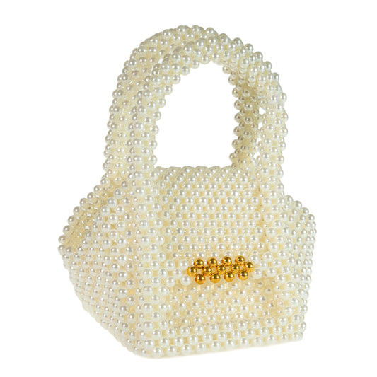 Gold Stick Pearl Clutch