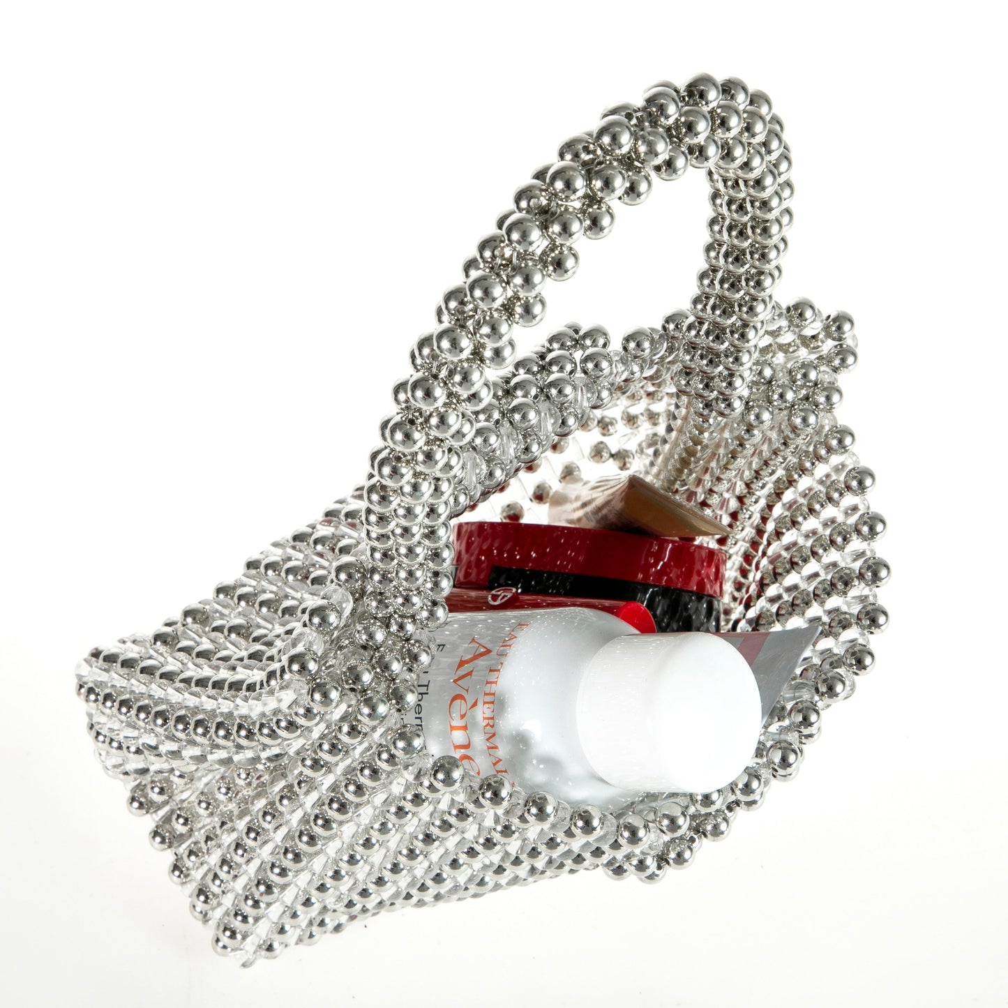 Pull-on Silver&Clear Purse