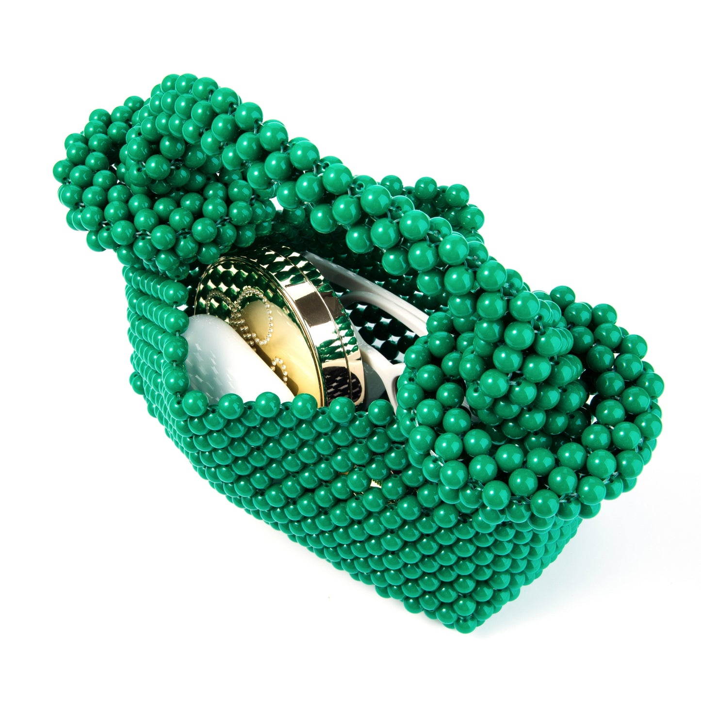 Donut Handle Green Clutch