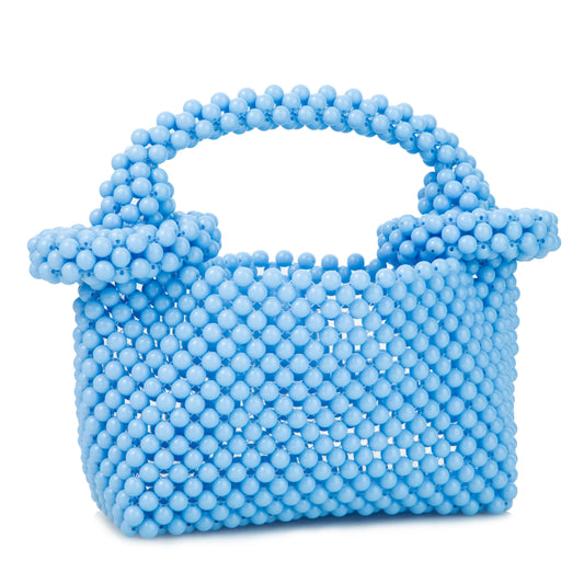 Donut Handle Blue Clutch
