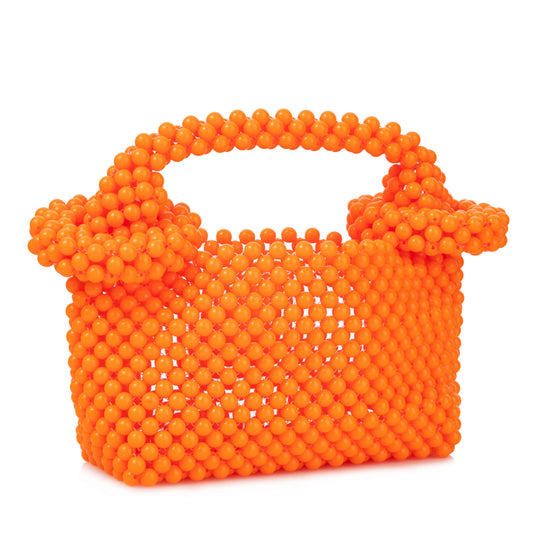Donut Handle Orange Clutch