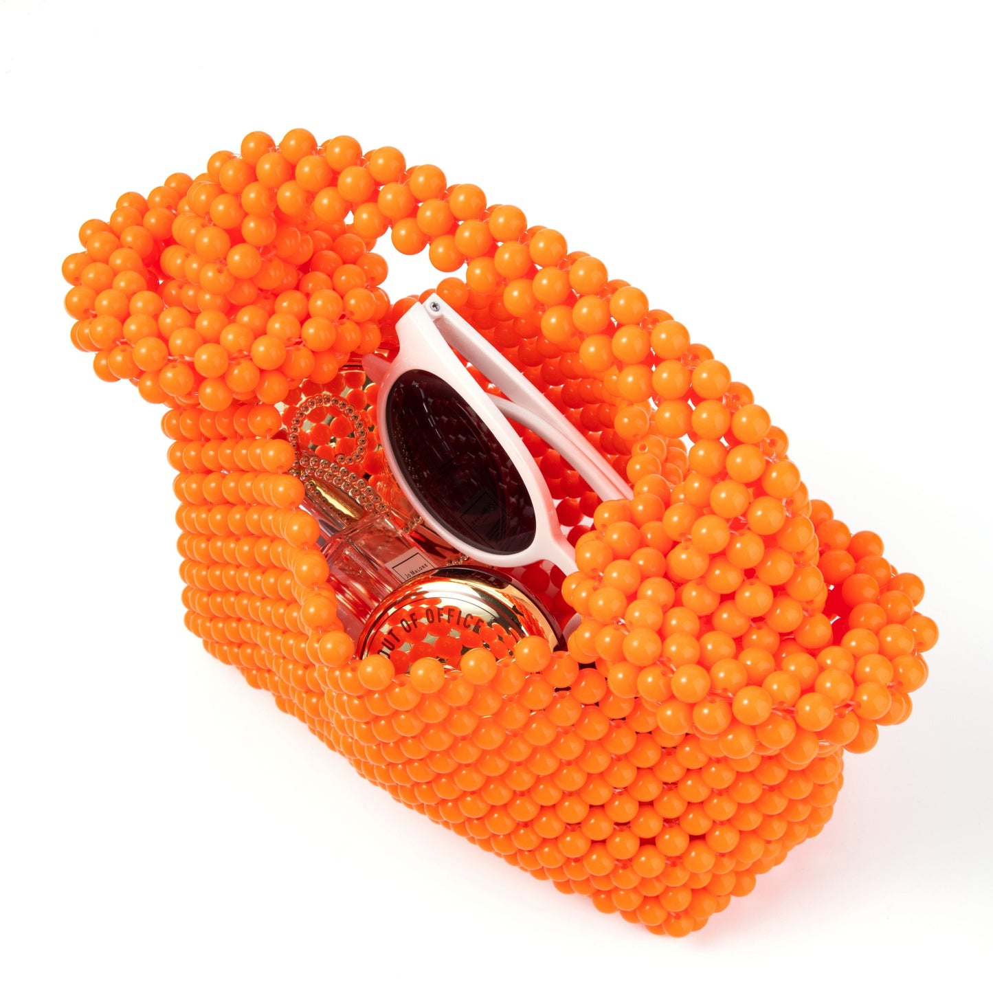 Donut Handle Orange Clutch