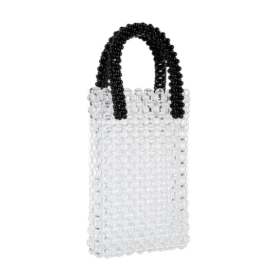 Black&White Top-Handle Clutch