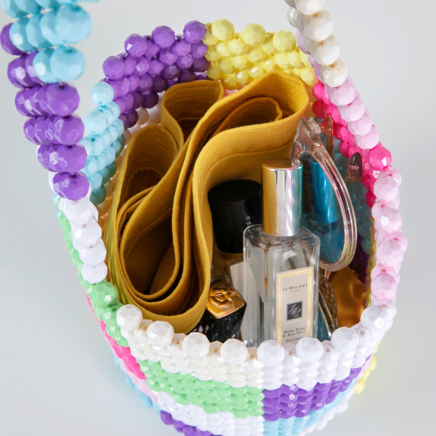 Rainbow Chequered Clutch Bucket