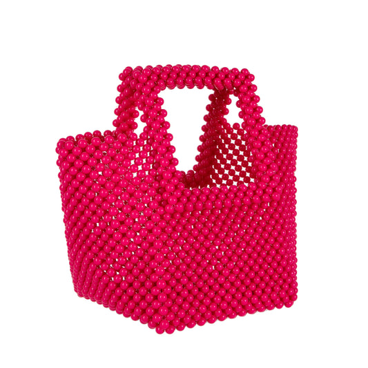 Red Beaded Tote