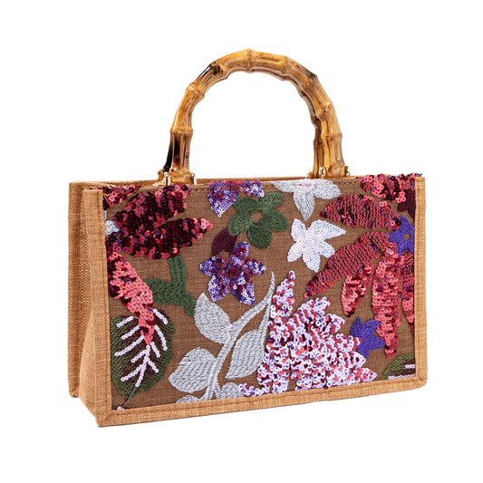 Red Sequin Handbag