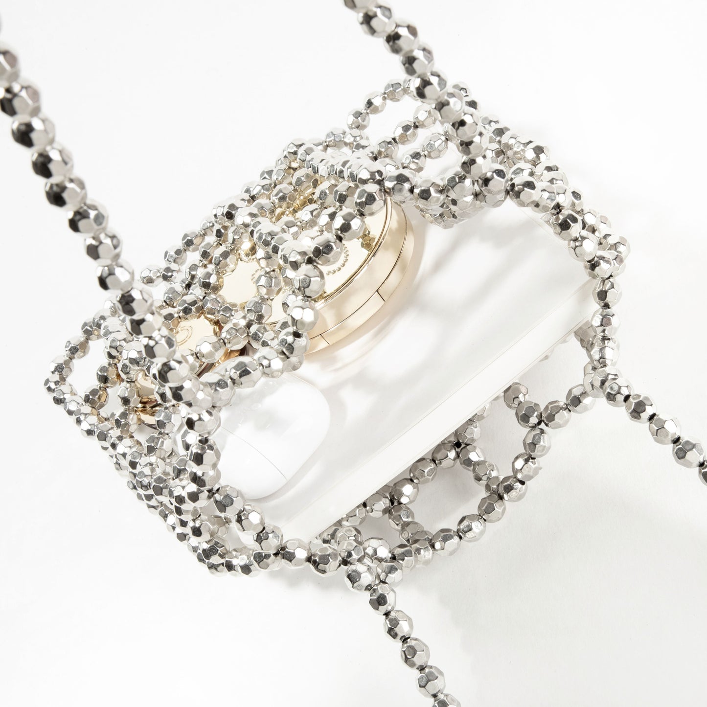 Hollow Out Silver Shoulderbag