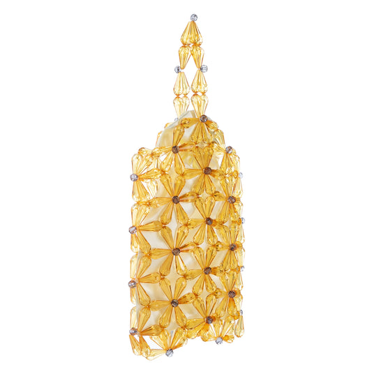 Hollow Snowflake Yellow Purse