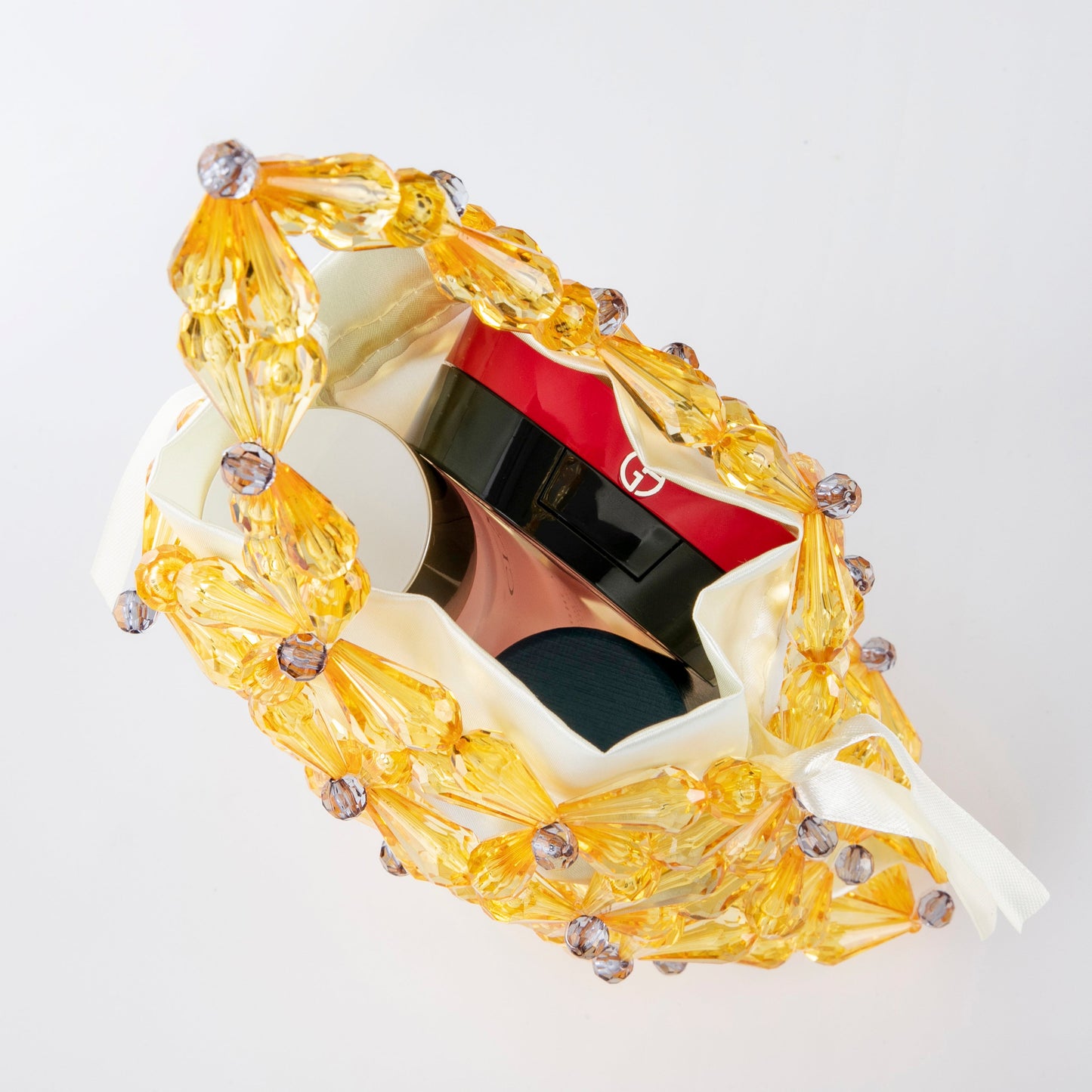 Hollow Snowflake Yellow Purse