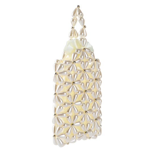 Hollow Snowflake Pearl Purse