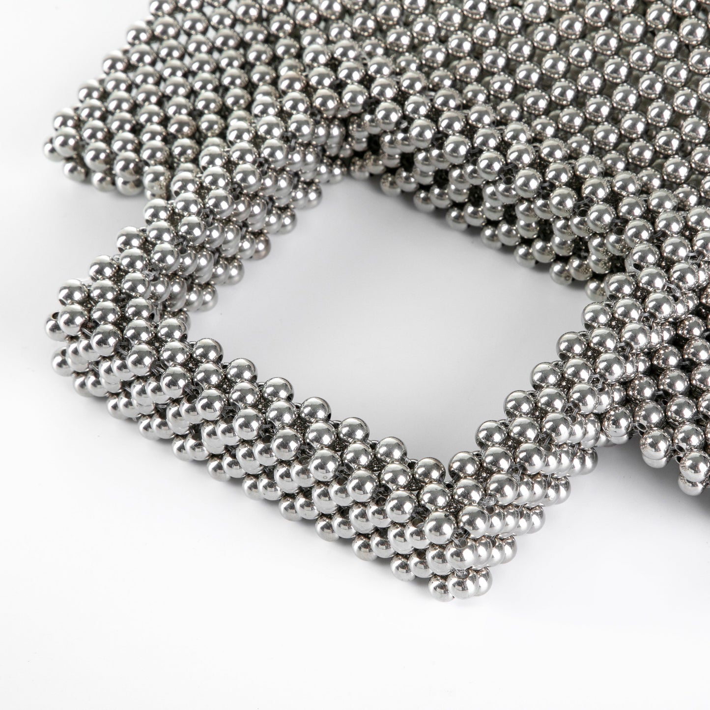 Silver Beaded Tote