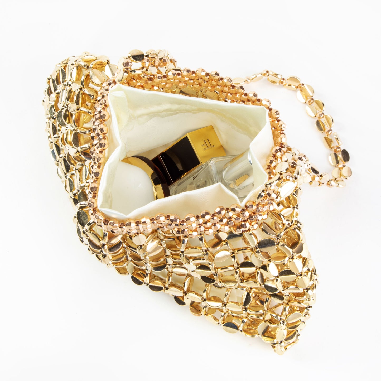 Metallic Sequin Shoulder Bag