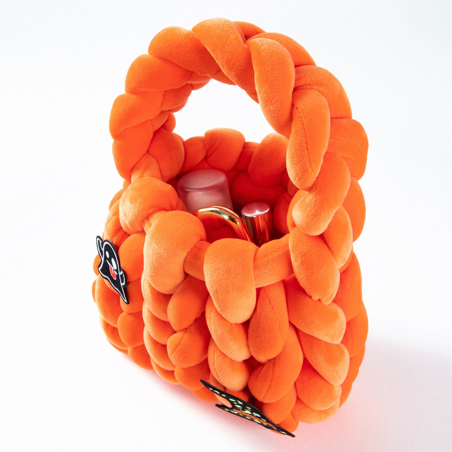 Halloween Space Cotton Velvet HandBag