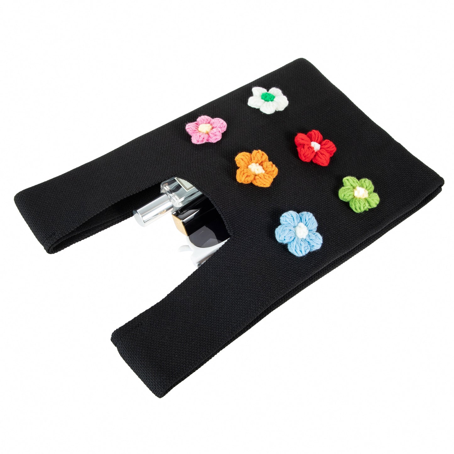 Knit Flower Tote