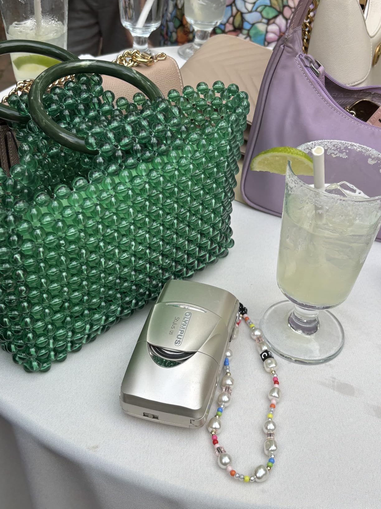 Green Transparent Tote