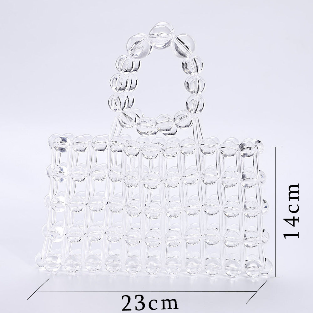 Clear Crystal Handbag