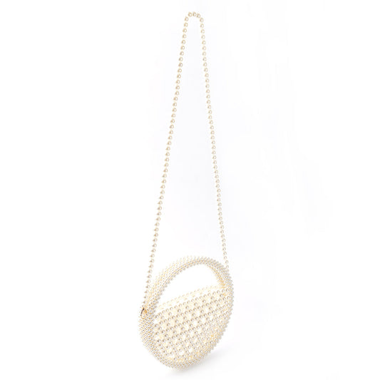 Circular White Shoulerbag