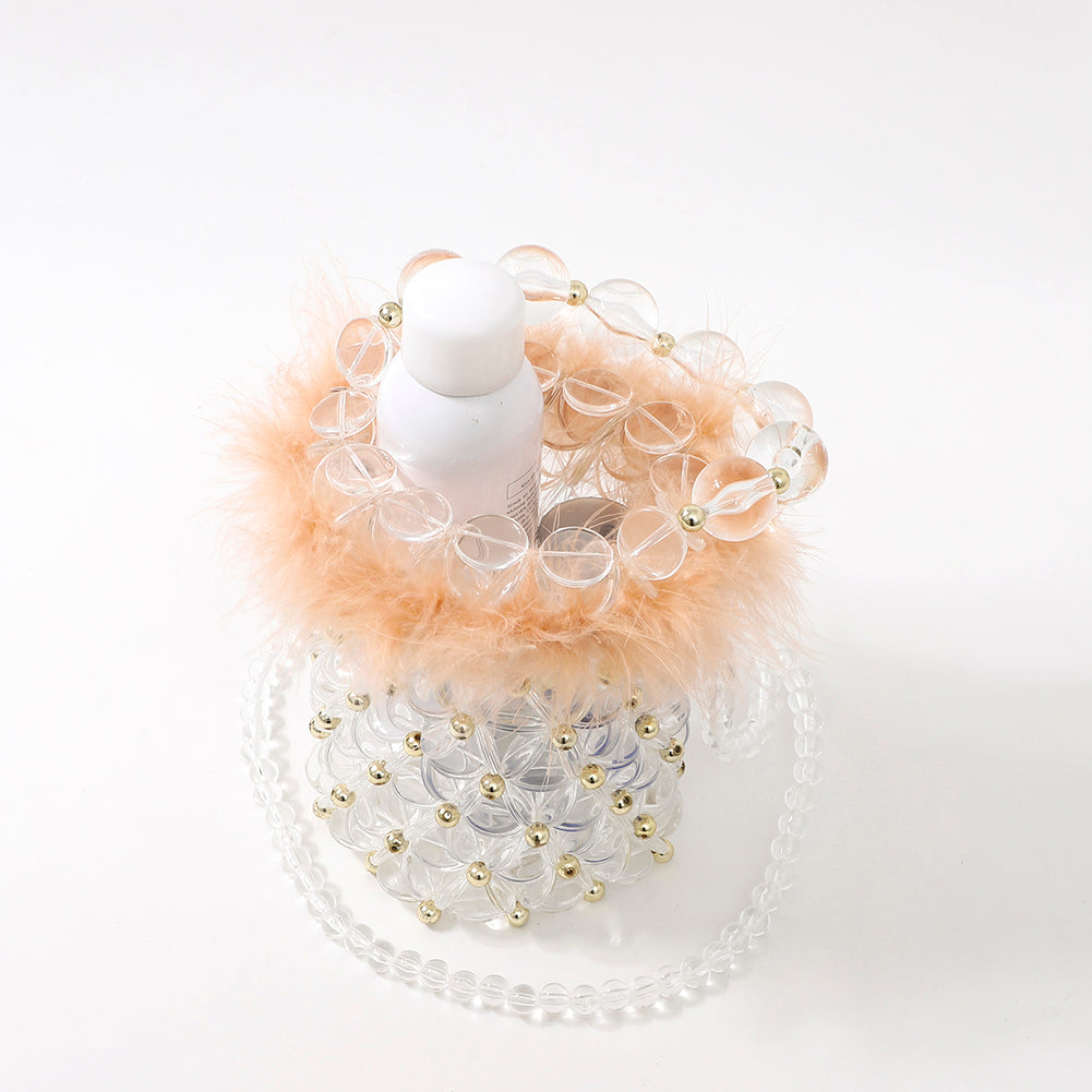Khaki Lace Transparent Bucket