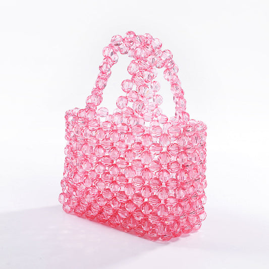 Transparent Acrylic Pink Handbag