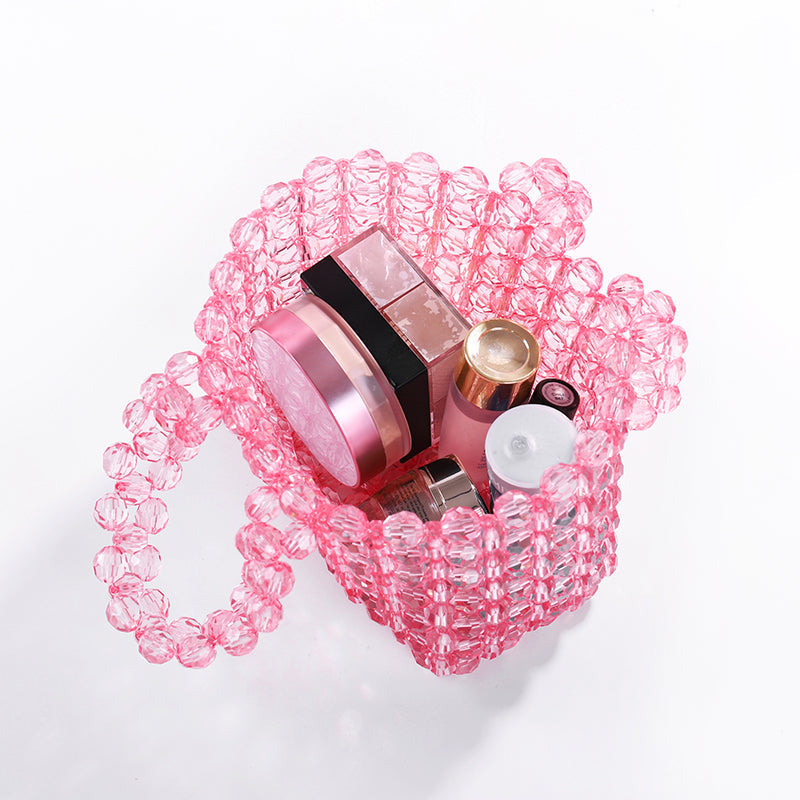 Transparent Acrylic Pink Handbag
