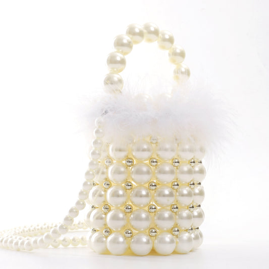 Pearl Furry Lace Bucket